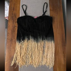 Body Central Ombre Fringe Top